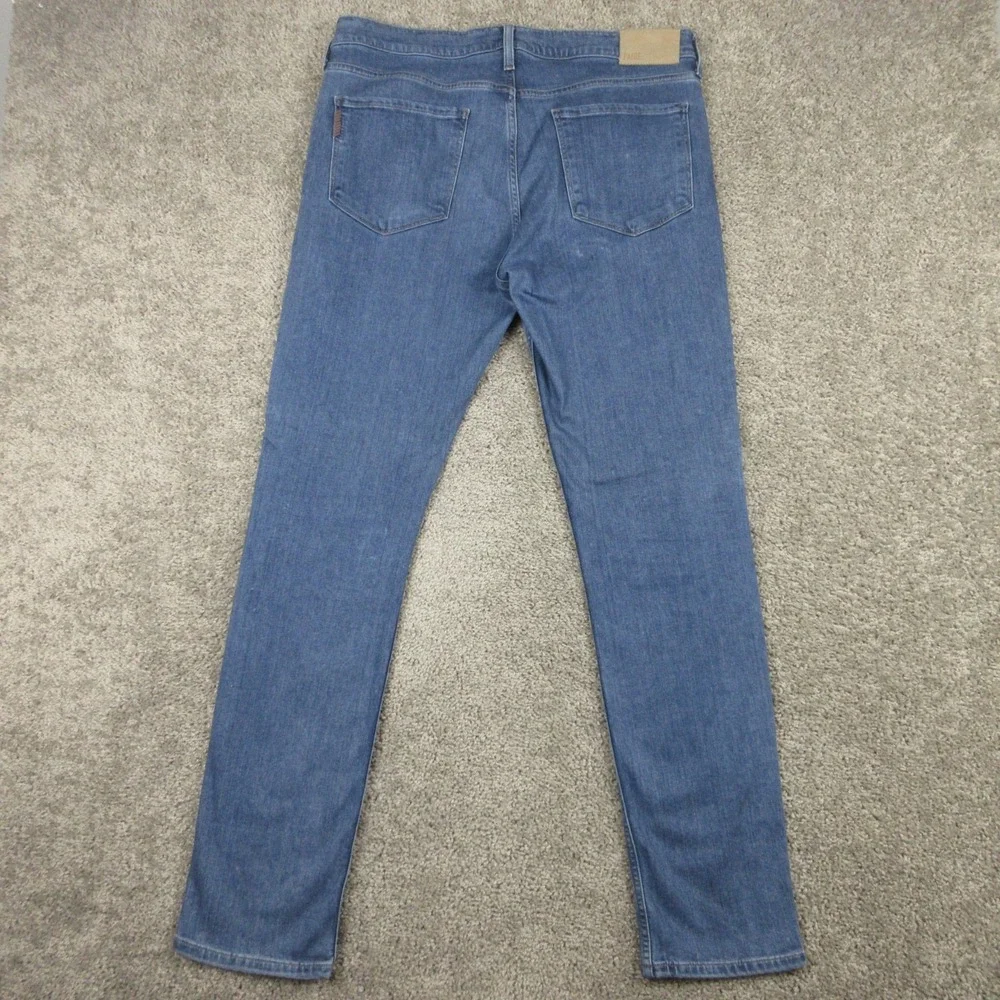 Paige Jeans Mens 34x32 Blue Lennox Slim Straight Giles Stretch Flex Denim Pants